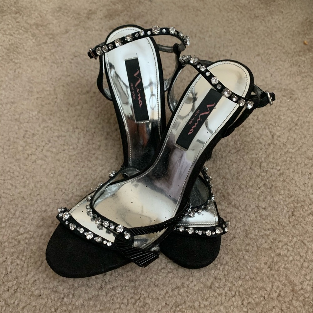 Nina 3 inch Heels Rhinestone Design